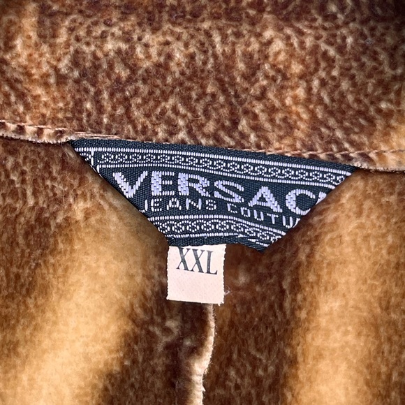 Versace Jeans Couture - Women’s XXL Wild Print Antler Button 90’s Vintage Jacket - Picture 2 of 8